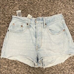 Levi's Blue Jean Shorts High-Waisted Vintage Style